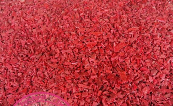 HDPE Injection Molding Plastics Regrinds Red color