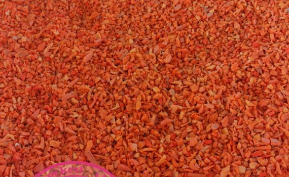 HDPE Injection Molding Plastics Regrinds orange color