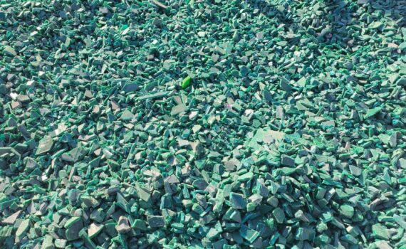 HDPE Injection Molding Plastics Regrinds green color